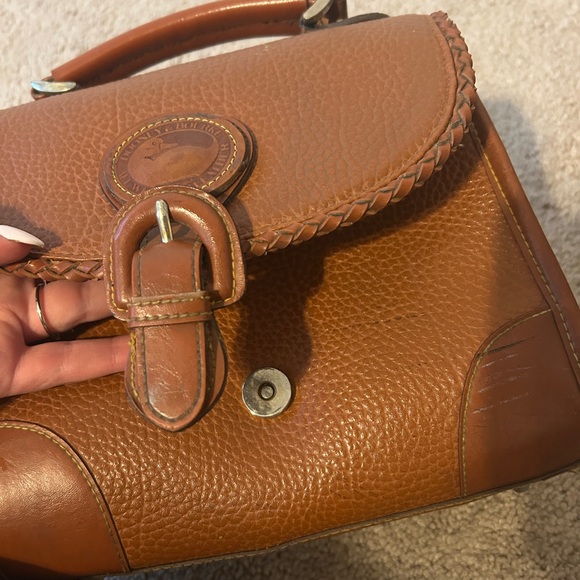 Dooney & Bourke Brown Leather Handbag - Picture 3 of 9